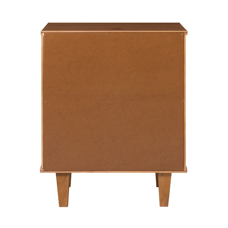 Middlebrook Mid-Century Modern Detailed Solid Wood Nightstand