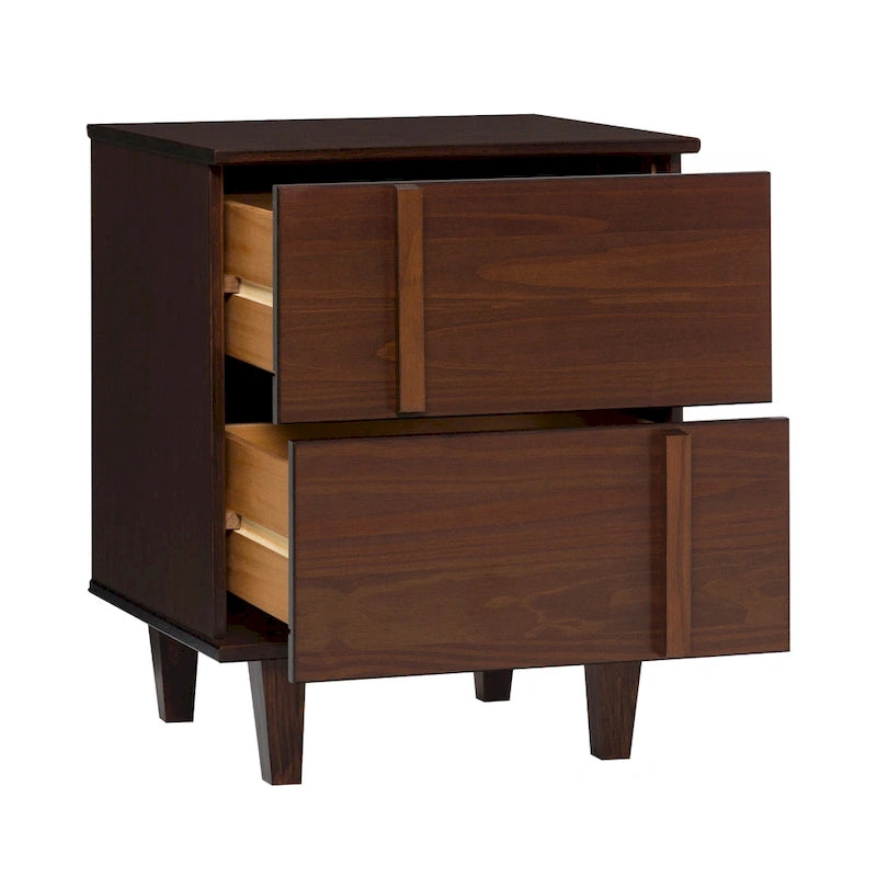 Middlebrook Mid-Century Modern Detailed Solid Wood Nightstand