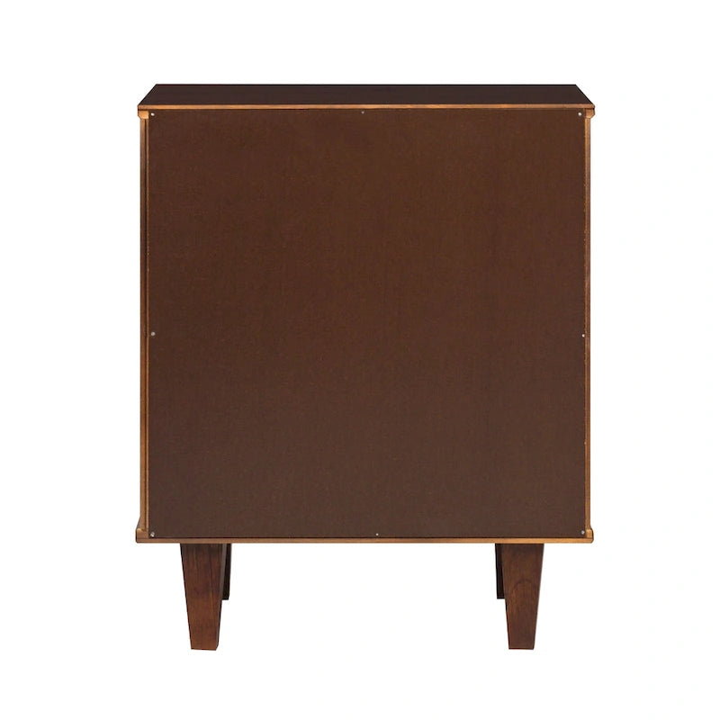 Middlebrook Mid-Century Modern Detailed Solid Wood Nightstand