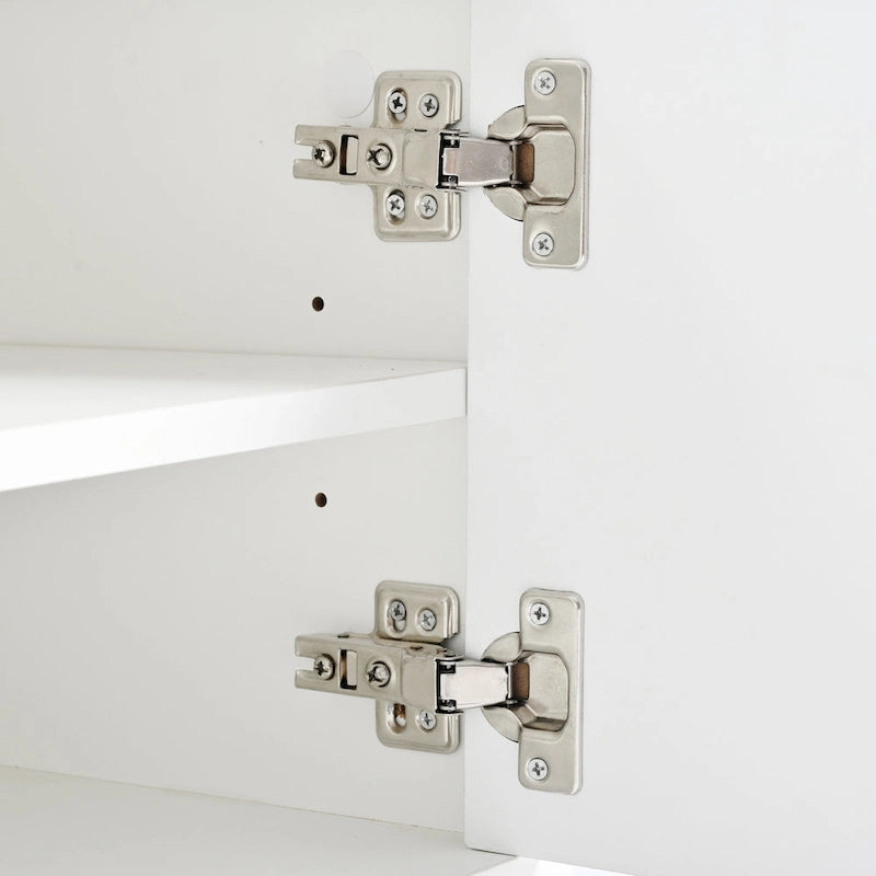 White+Gold 70.8 TV Stand with Gold Handles & Cabinets for 80 TVs