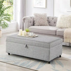 Modern Large Comfort Sofa Ottoman with Storage,Storage Ottoman