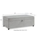 Modern Large Comfort Sofa Ottoman with Storage,Storage Ottoman