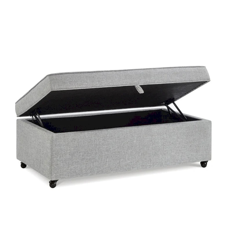Modern Large Comfort Sofa Ottoman with Storage,Storage Ottoman
