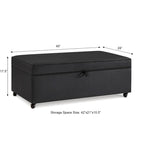 Modern Large Comfort Sofa Ottoman with Storage,Storage Ottoman