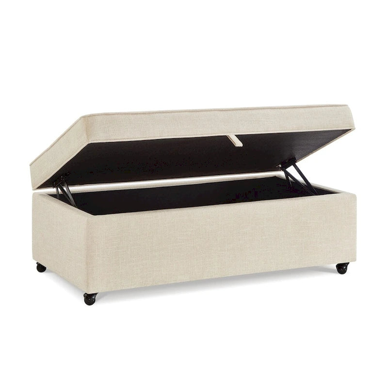 Modern Large Comfort Sofa Ottoman with Storage,Storage Ottoman