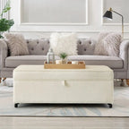 Modern Large Comfort Sofa Ottoman with Storage,Storage Ottoman