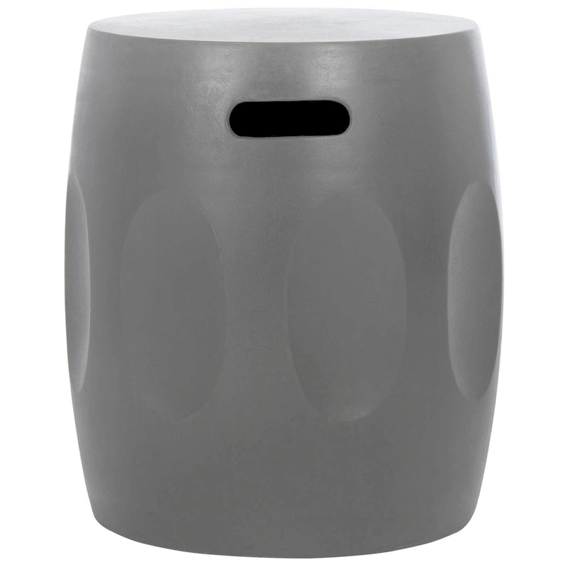 SAFAVIEH Zuri Concrete Indoor/ Outdoor Accent Table (Dark Grey) - 16W x 16D x 18H