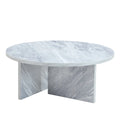Modern Round MDF Coffee Table Durable Living Room Center Table