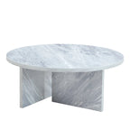 Modern Round MDF Coffee Table Durable Living Room Center Table