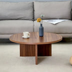 Modern Round MDF Coffee Table Durable Living Room Center Table