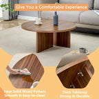 Modern Round MDF Coffee Table Durable Living Room Center Table