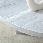 Modern Round MDF Coffee Table Durable Living Room Center Table