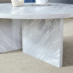 Modern Round MDF Coffee Table Durable Living Room Center Table