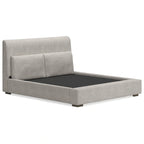 Signature Design by Ashley Cabalynn Light Brown Upholstered Platform Bed