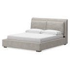 Signature Design by Ashley Cabalynn Light Brown Upholstered Platform Bed