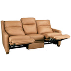 Genuine Leather Recliner Sofa 78 Triple-Motor Power Zero-Wall Reclining 3-Seat Sofa with USB&USB-C Port
