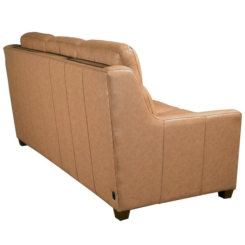 Genuine Leather Recliner Sofa 78 Triple-Motor Power Zero-Wall Reclining 3-Seat Sofa with USB&USB-C Port