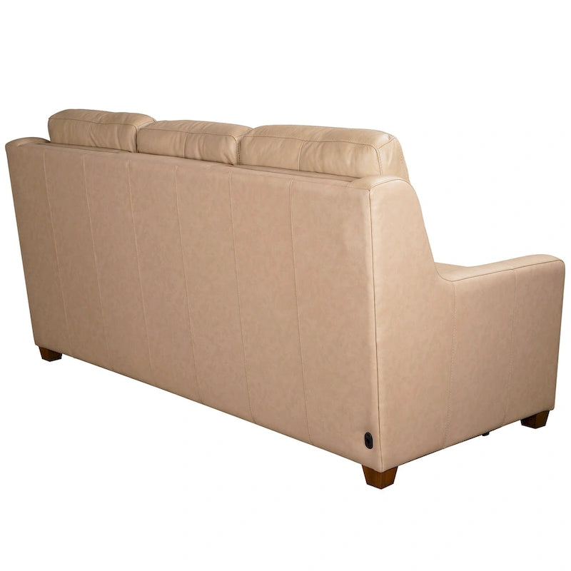 Genuine Leather Recliner Sofa 78 Triple-Motor Power Zero-Wall Reclining 3-Seat Sofa with USB&USB-C Port