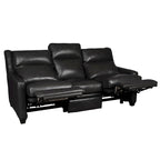Genuine Leather Recliner Sofa 78 Triple-Motor Power Zero-Wall Reclining 3-Seat Sofa with USB&USB-C Port