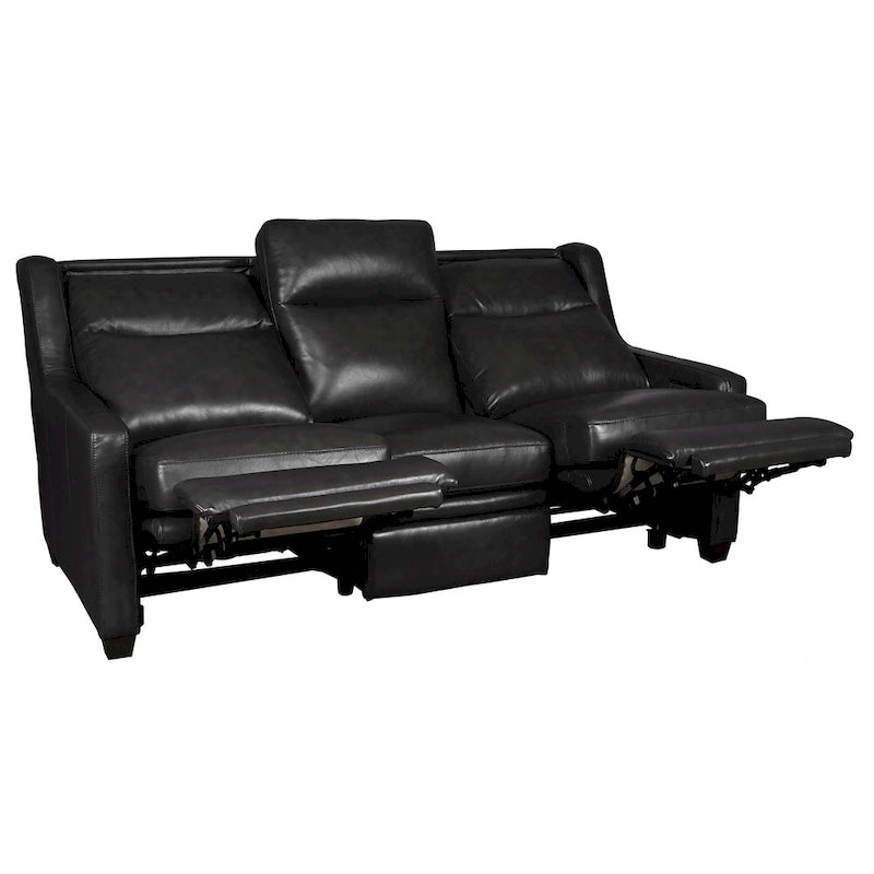Genuine Leather Recliner Sofa 78 Triple-Motor Power Zero-Wall Reclining 3-Seat Sofa with USB&USB-C Port