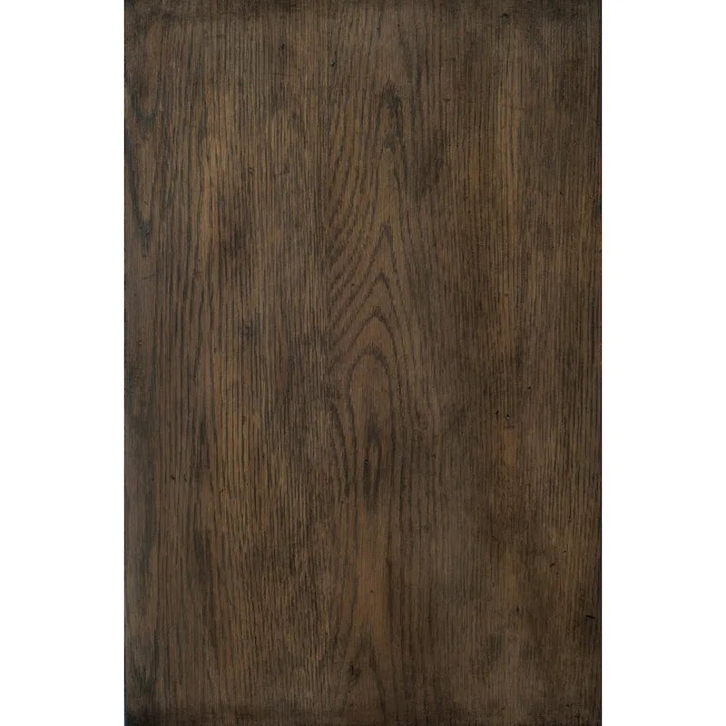 Nightstand of 3 Drawers Brown Oak Finish 1pc