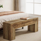 47 Inches Wooden Entryway Shoe Bench Storage Bench - 11.81D x 47.24W x 17.72H