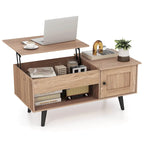 Costway Lift Top Coffee Table with Storage Hidden Compartment Cabinet - See Details