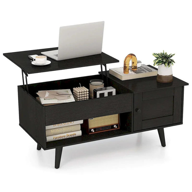 Costway Lift Top Coffee Table with Storage Hidden Compartment Cabinet - See Details