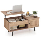 Costway Lift Top Coffee Table with Storage Hidden Compartment Cabinet - See Details