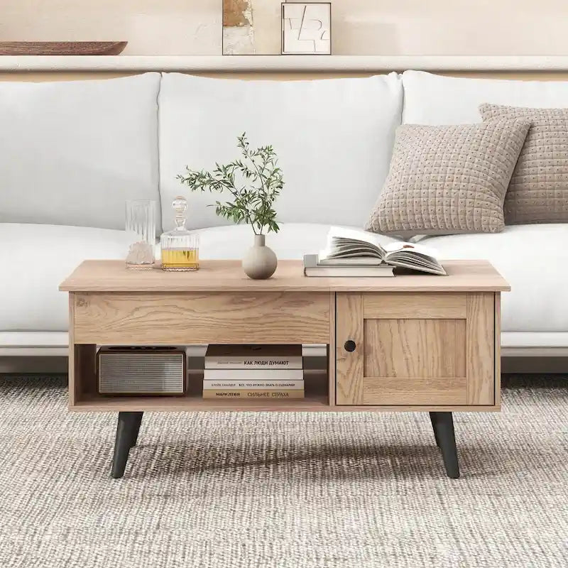 Costway Lift Top Coffee Table with Storage Hidden Compartment Cabinet - See Details