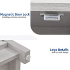 Moasis Farmhouse 59 TV Stand Media Console Entertainment Center with Storage Cabinets and Shelves