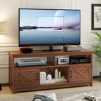 Moasis Farmhouse 59 TV Stand Media Console Entertainment Center with Storage Cabinets and Shelves