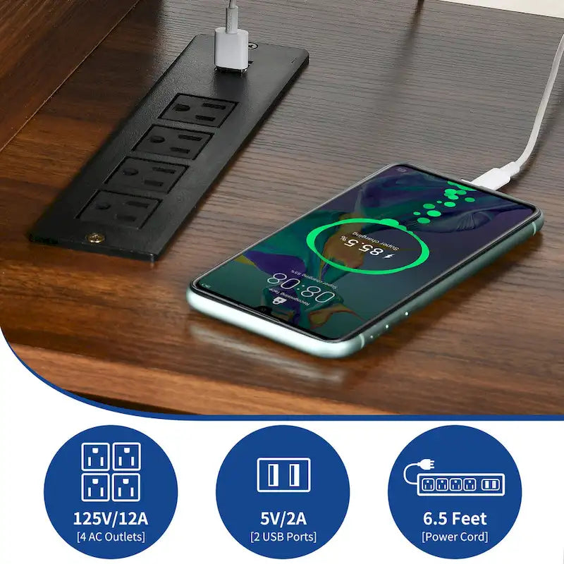 Moasis Farmhouse 59 TV Stand Media Console Entertainment Center with Storage Cabinets and Shelves