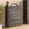 Moasis Rustic 6-drawer Chest Vertical Dresser Storage Tower