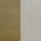 Heon Queen Bed, Block Panel Headboard, Ivory Upholstery, Pine Wood