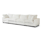 157.48 Soft Plush Modular Sectional Sofa 4-Seater Upholstered Living Room Couch