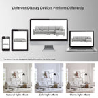 119 Spacious L-Shaped 5-Seater Sectional Sofa with Chaise Lounge and 2 Decorative Pillows for Living Room