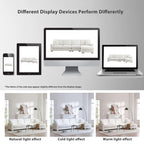 119 Spacious L-Shaped 5-Seater Sectional Sofa with Chaise Lounge and 2 Decorative Pillows for Living Room