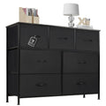 7-Drawer Double Dresser, Storage Spaces, Assembled Wardrobe Lockers, Bedroom Furniture Lockers for Bedroom
