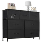 7-Drawer Double Dresser, Storage Spaces, Assembled Wardrobe Lockers, Bedroom Furniture Lockers for Bedroom