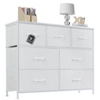 7-Drawer Double Dresser, Storage Spaces, Assembled Wardrobe Lockers, Bedroom Furniture Lockers for Bedroom