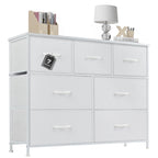 7-Drawer Double Dresser, Storage Spaces, Assembled Wardrobe Lockers, Bedroom Furniture Lockers for Bedroom