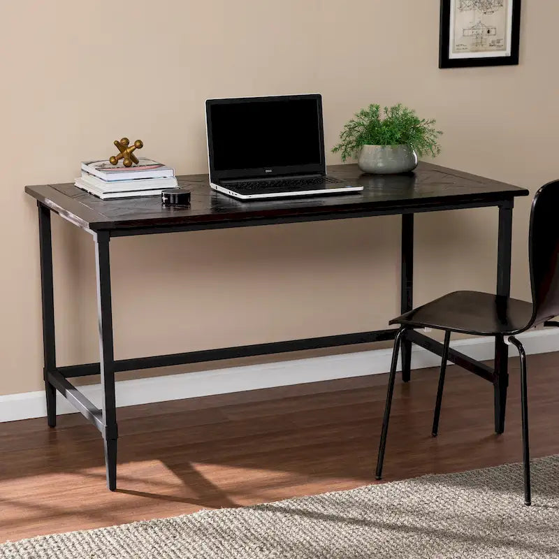 SEI Furniture Lawrence Modern Farmhouse Reclaimed Wood Desk