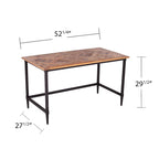 SEI Furniture Lawrence Modern Farmhouse Reclaimed Wood Desk