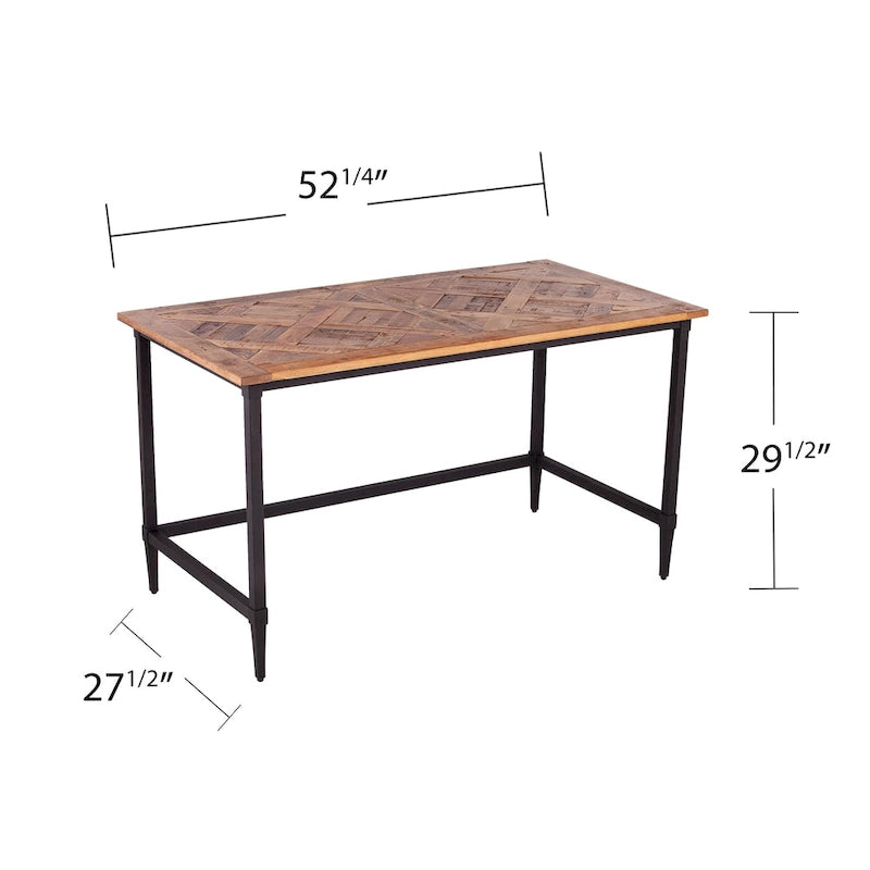 SEI Furniture Lawrence Modern Farmhouse Reclaimed Wood Desk