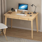 Kerrogee 39.4 Wood Computer Desk with 2 Drawers - 4 Colors