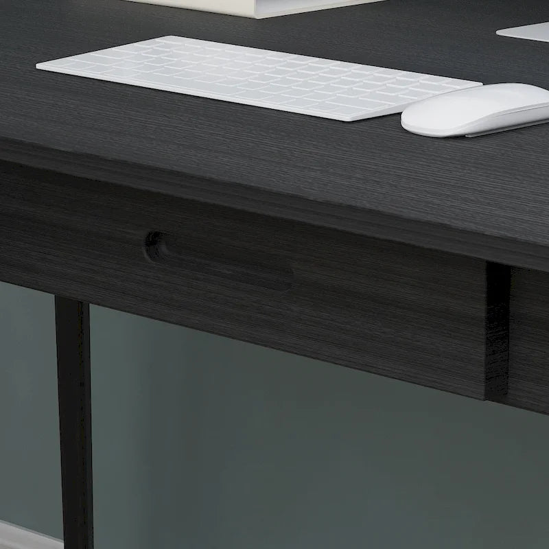 Kerrogee 39.4 Wood Computer Desk with 2 Drawers - 4 Colors