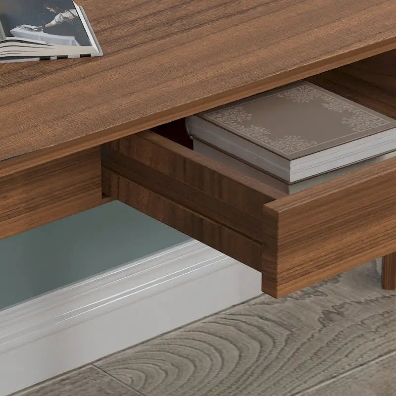 Kerrogee 39.4 Wood Computer Desk with 2 Drawers - 4 Colors