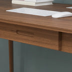 Kerrogee 39.4 Wood Computer Desk with 2 Drawers - 4 Colors