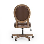 Pishkin Upholstered Swivel Office Chair by Christopher Knight Home